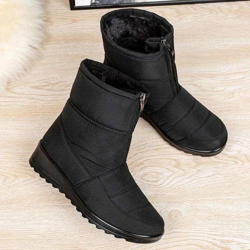 Women's Quilted Waterproof Snow Ankle Boots