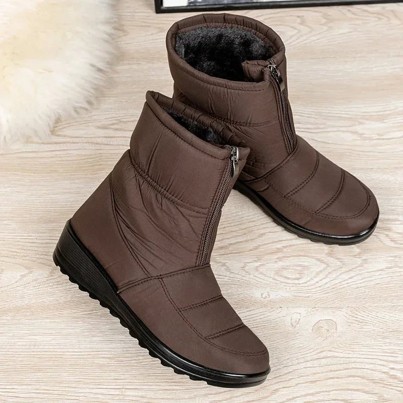 Women's Quilted Waterproof Snow Ankle Boots