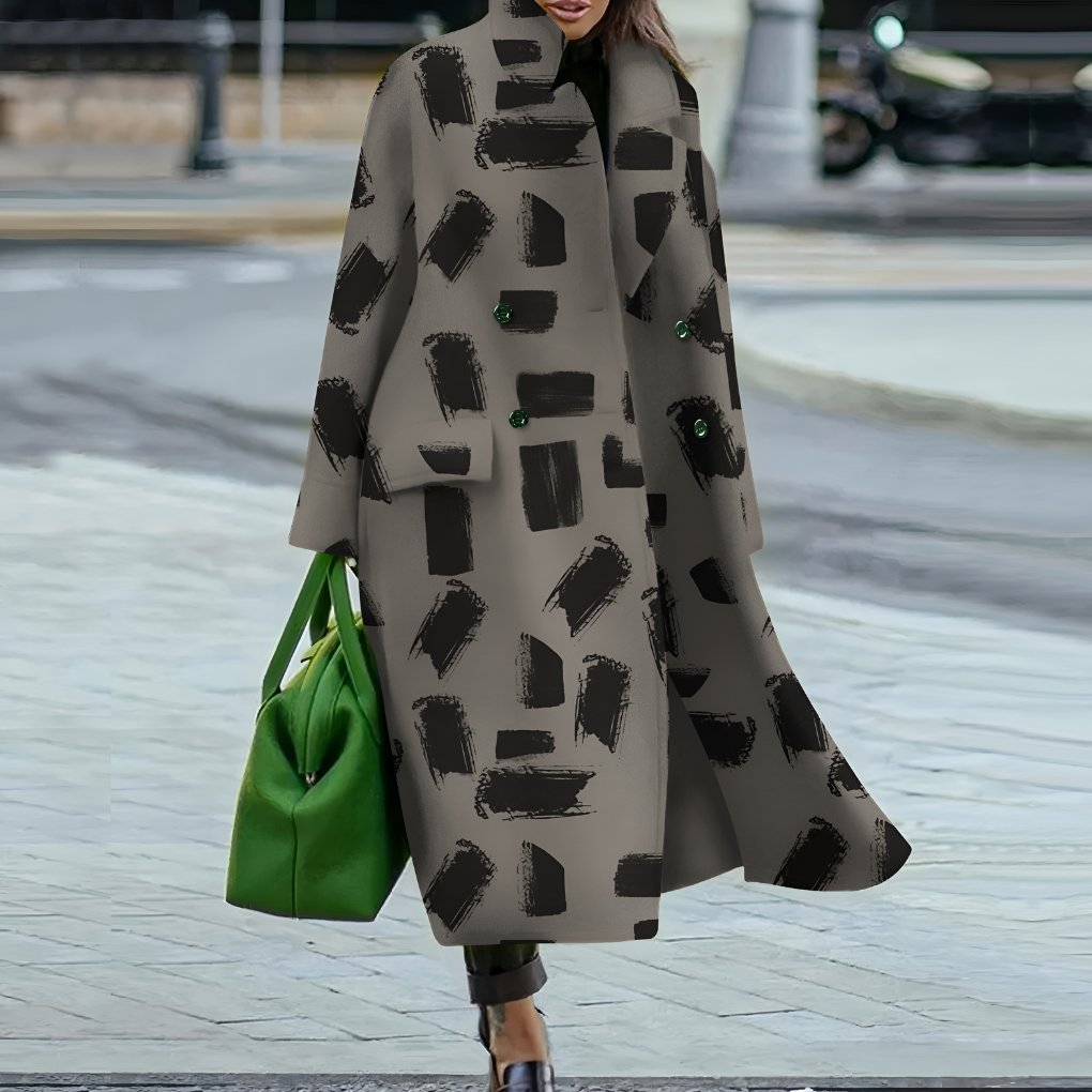 Women's Oversized Longline Wool Coat - Variant - 16