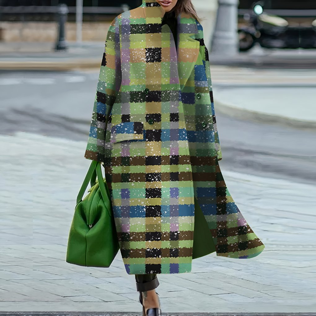 Women's Oversized Longline Wool Coat - Variant - 7