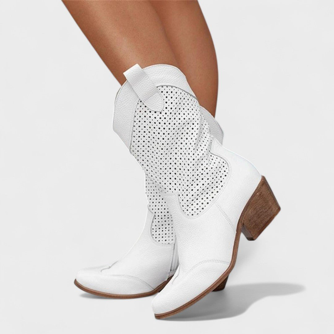Women's Suede Western Cowboy Boots