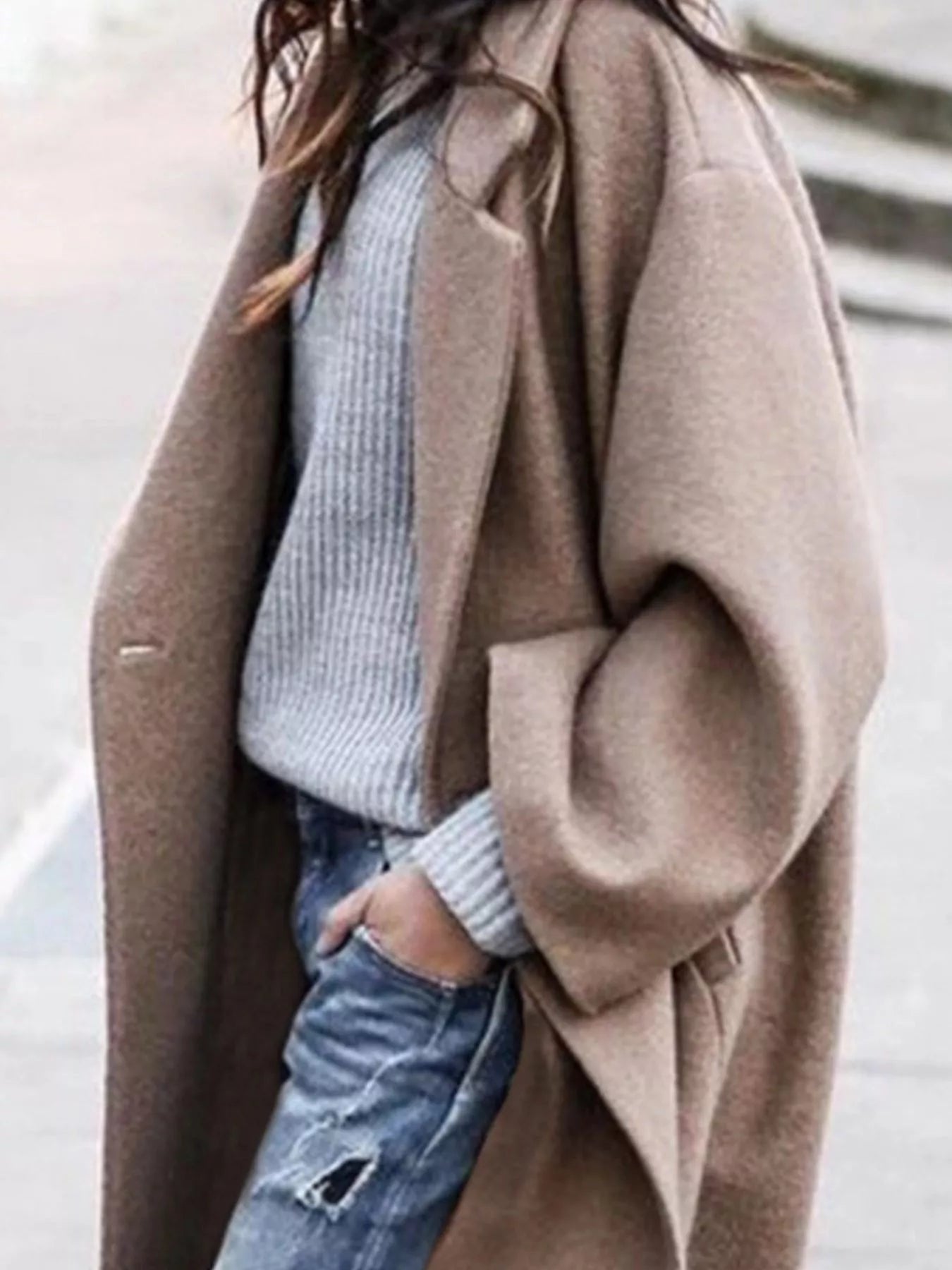 Women's Oversized Maxi Wool Coat