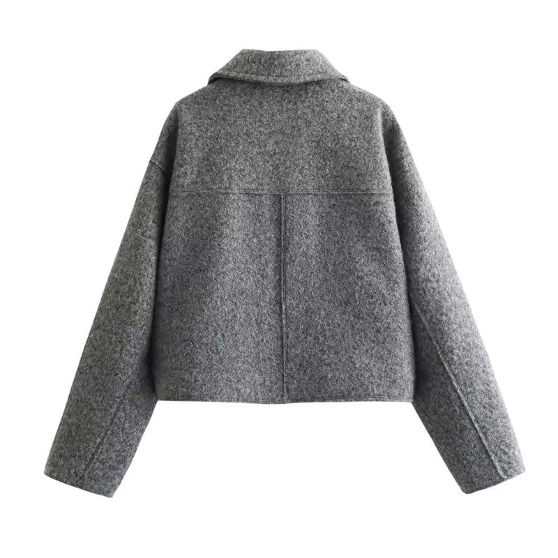 Women's Cropped Wool Jacket