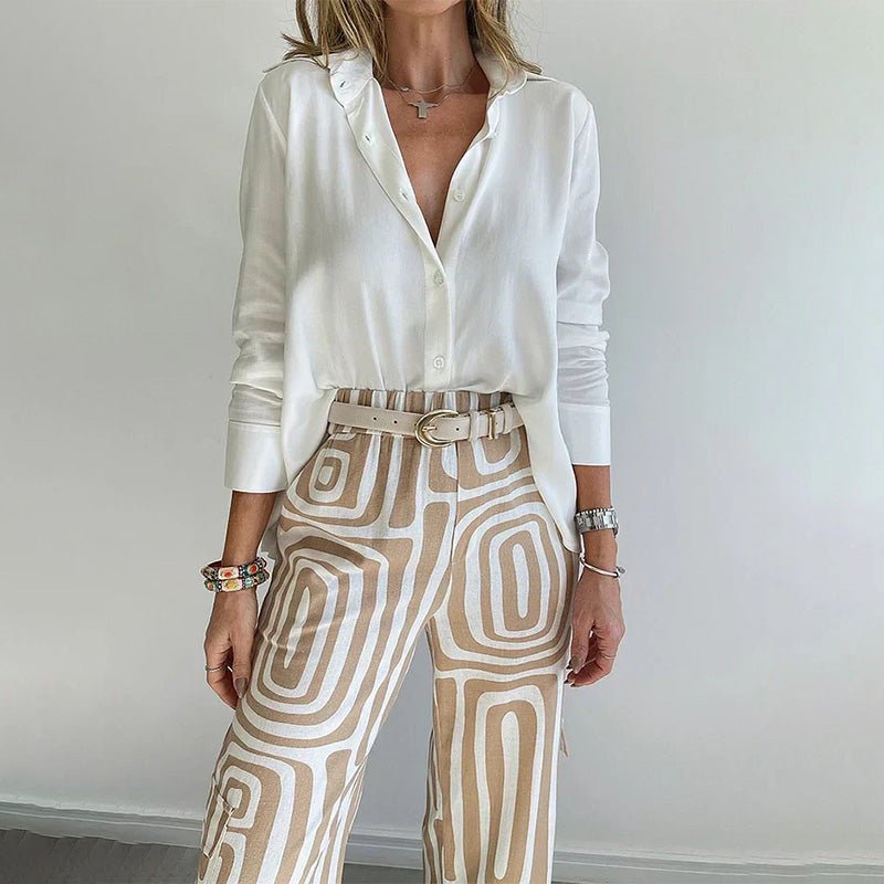 Women's High-Waisted Wide-Leg Trousers
