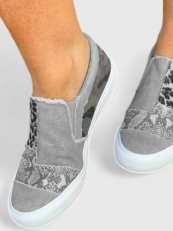 Women's Leopard Slip-On Platform Trainers