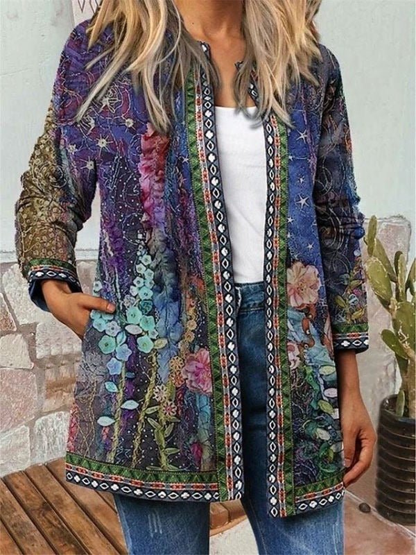 Women's Floral Longline Jacket