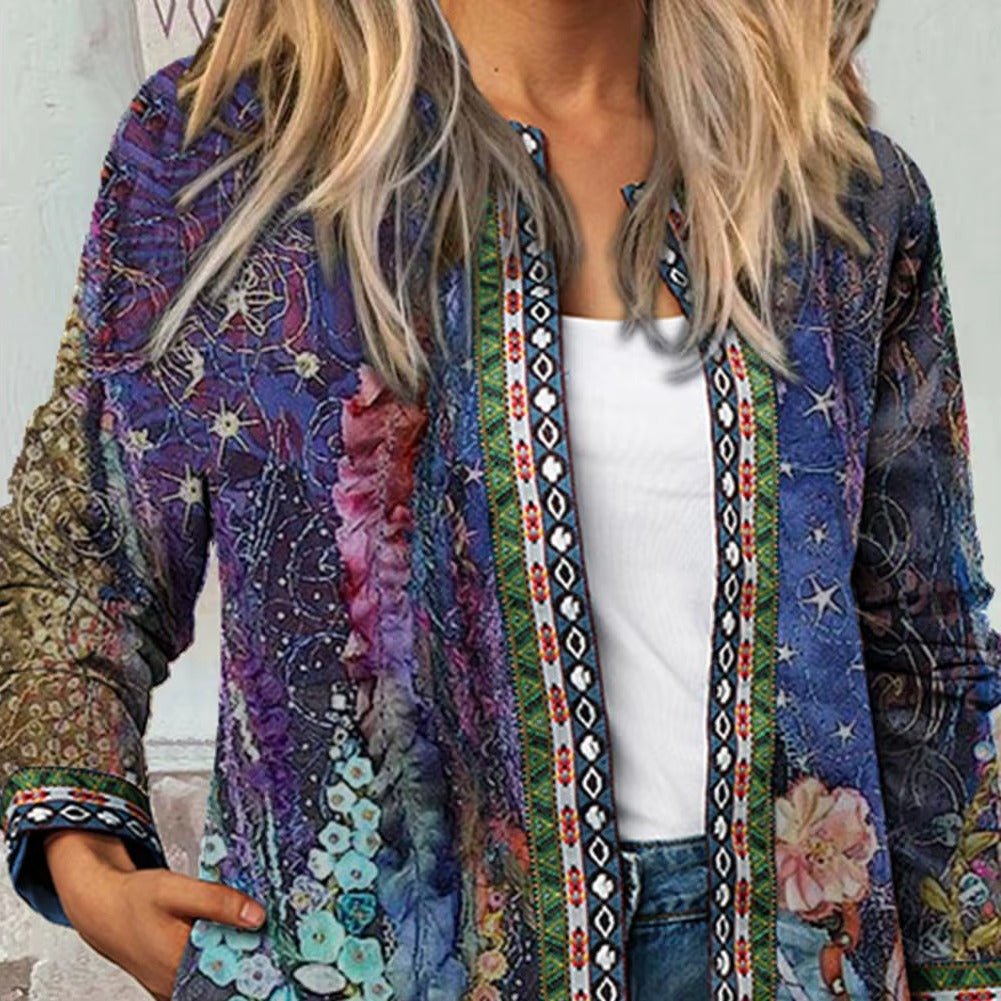 Women's Floral Longline Jacket