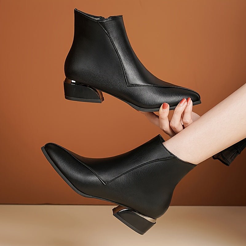 Women's Faux Leather Ankle Boots