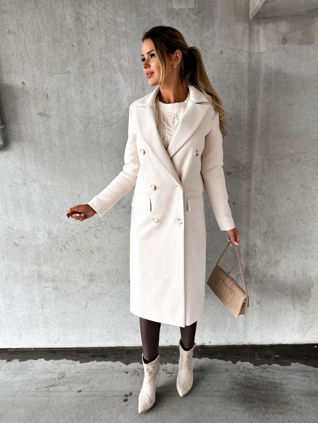 Women's Wool Longline Coat