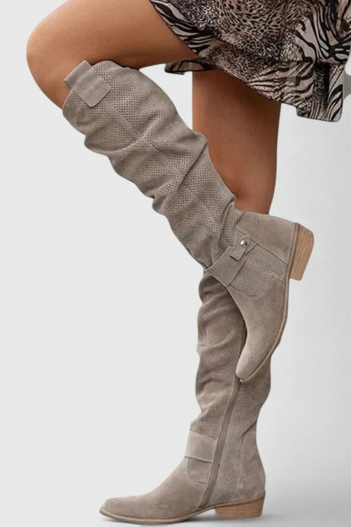 Women's Suede Knee-High Boots