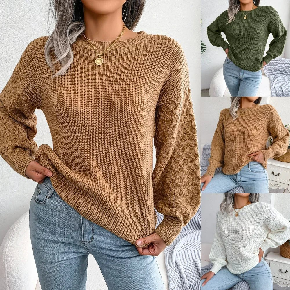 Women's Chunky Knit Ribbed Jumper