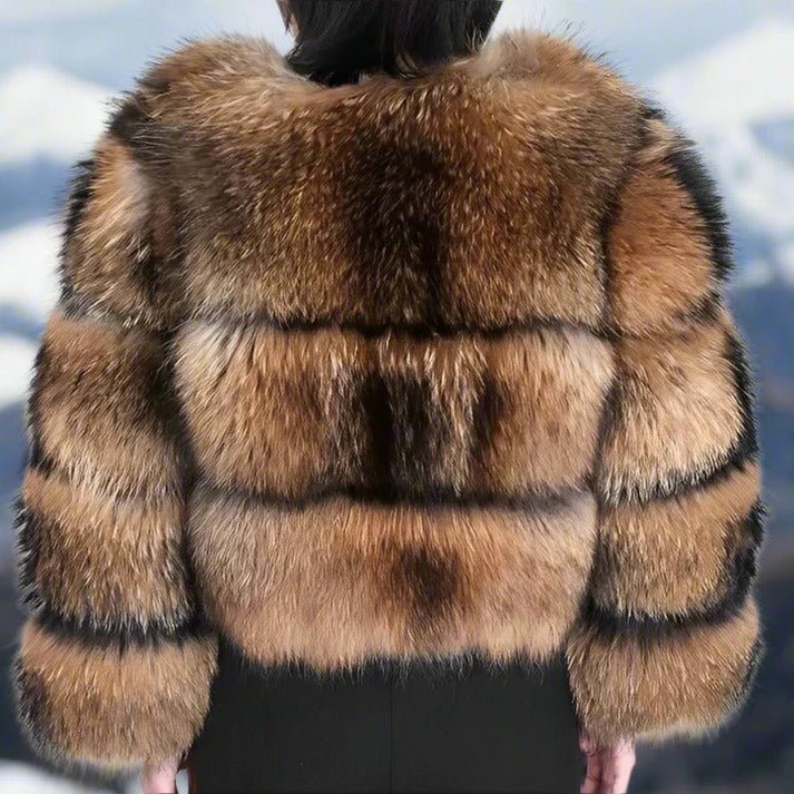 Women's Cropped Faux Fur Jacket
