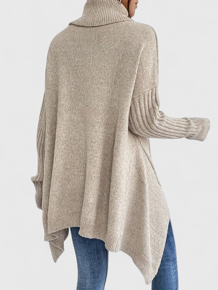 Women's Oversized Wool Roll Neck Jumper