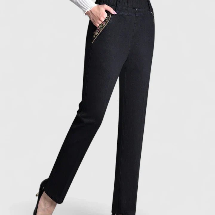 Women's High-Waisted Slim Jeans