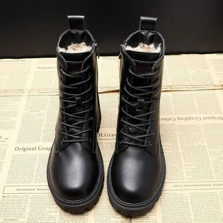 Women's Lace-Up Combat Ankle Boots