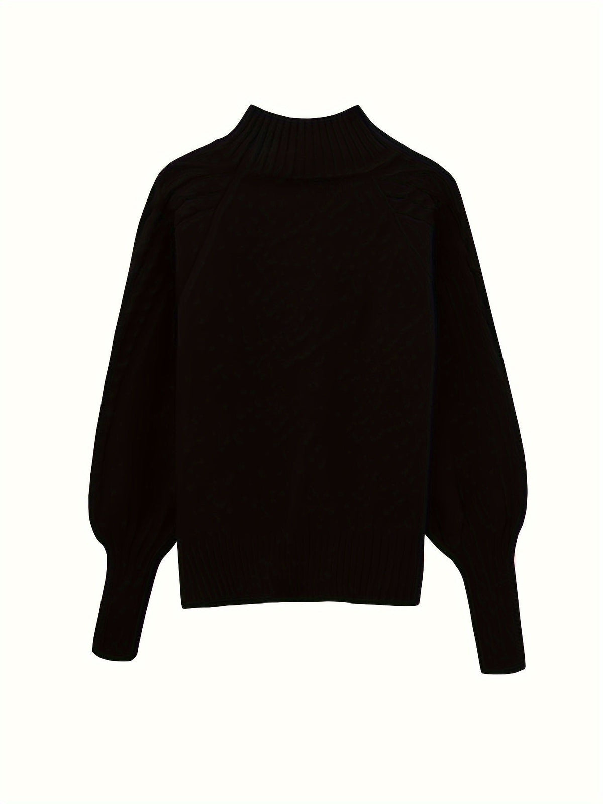 Women's Chunky Funnel Neck Cable Knit Jumper