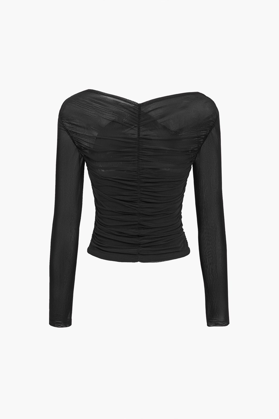 Women's Cropped V-Neck Party Long Sleeve Going-Out Top