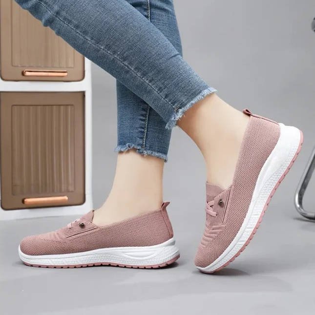 Women's Slip-On Knit Platform Trainers