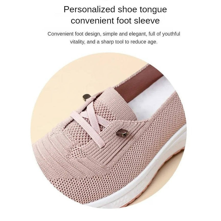 Women's Slip-On Knit Platform Trainers