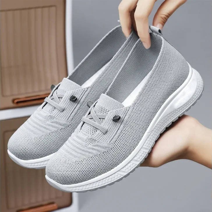 Women's Slip-On Knit Platform Trainers