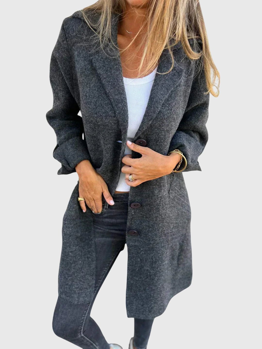 Women's Oversized Longline Wool Coat