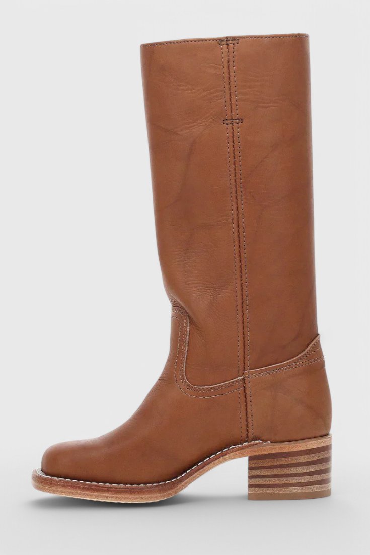 Women's Leather Knee-High Boots