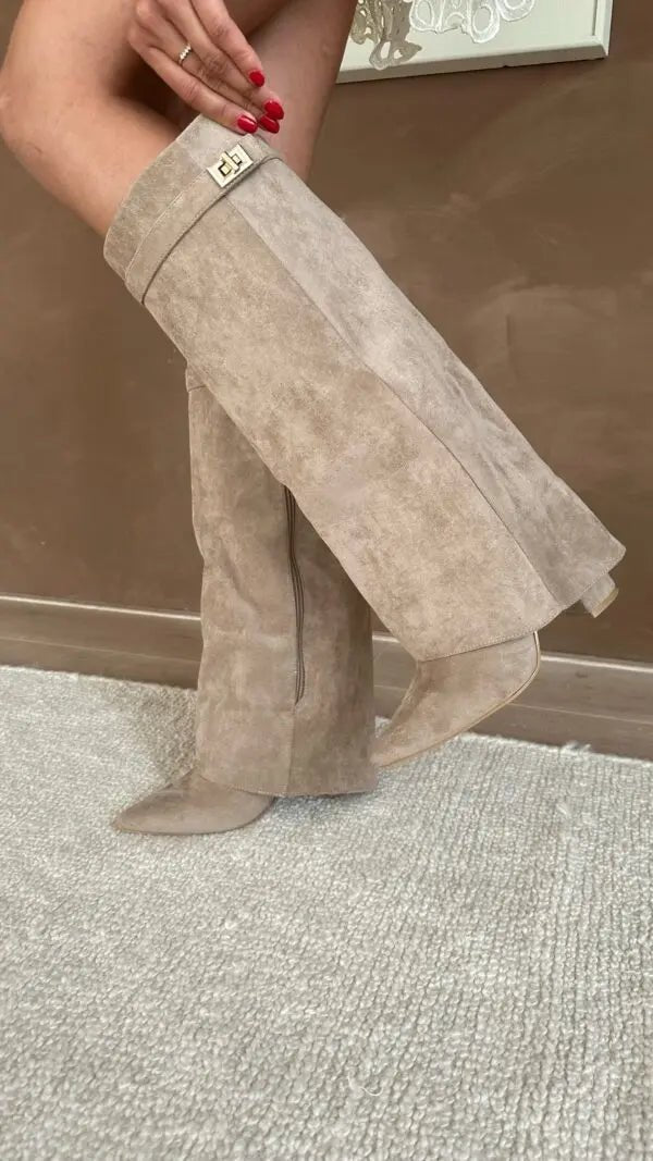 Women's Suede Knee-High Boots